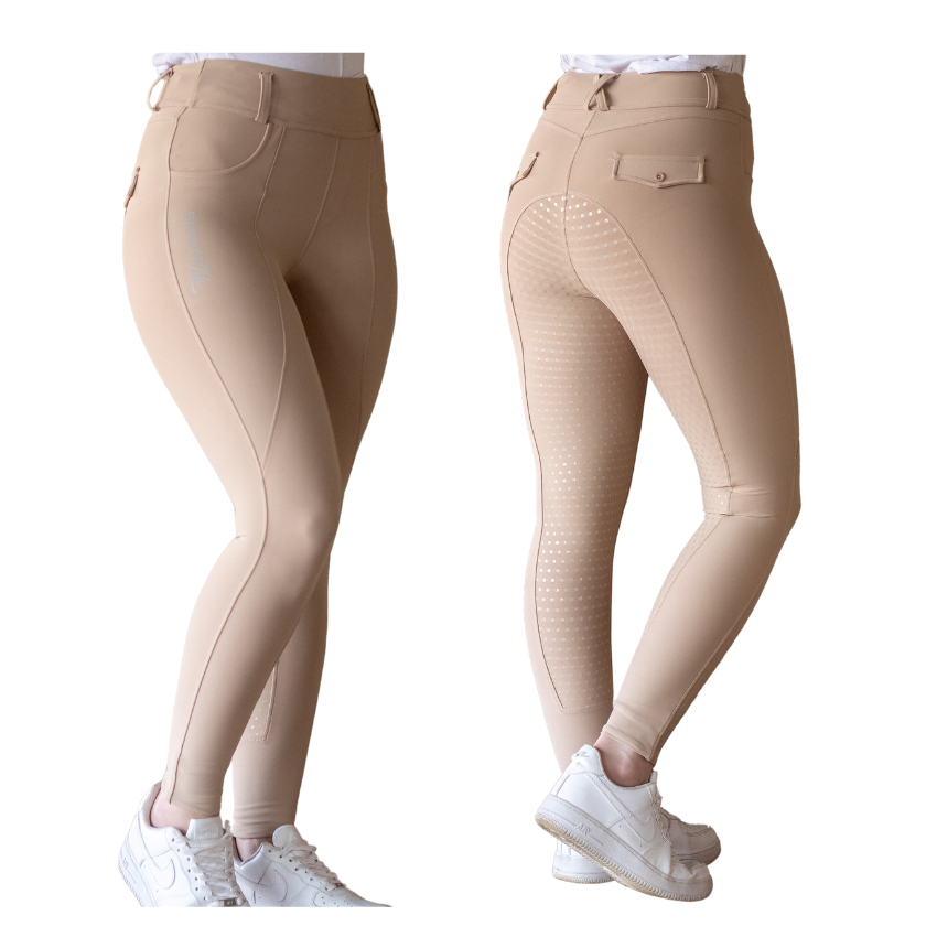 Beige fleece tights online